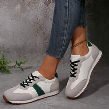 Sneakers For Women Athletic Inspired Low Top Lace Up Breathable Easy Styling - 3396綠色 - 查看 7