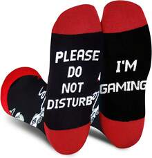 AGRIMONY Do Not Disturb Gaming Funny Socks For Men Women Teen Boys-Easter Fathers Birthday Christmas Gifts Stocking Stuffers - 電影 - 查看 5