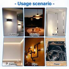 10pcs 4mm Diameter, 33/45/45.7cm Length Blue Fiberglass Fish Tape, Used For Pulling Wires Through Walls, Attics, Crawl Spaces, Basements And Ceilings