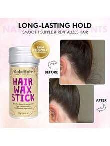 Styling Wax Stick, Perfect For Controlling Natural Or Wig Curls And Asymmetrical Edges, Non Greasy, Suitable For Controlling Curls And Edge Laying, Styling And Shaping Hair Wax Sticks Hair Accessories Suitable For Fancy Dress Shop - White - View 10