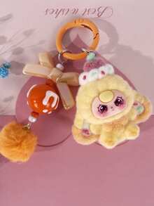 1 chiếc móc khóa/mặt dây chuyền xe hơi/túi xách 3D hình hoạt hình dễ thương, quà tặng sáng tạo phù hợp cho học sinh và sử dụng hàng ngày. - Nhiều màu - Xem 4