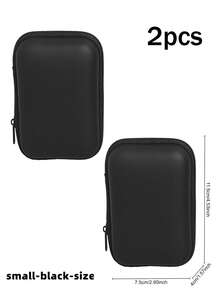 Portable Digital Camera Case(Box Only), Compact Design, Waterproof Material, Perfect For Outdoor Photography Enthusiasts And Travelers, Charger Bag, Office Essential Digital Bag, Cable Camera Bag, Electronic Data Cable Organizer, Storage Power Bank Cover, Wallet Travel Camera Bag, Waterproof Lightweight Large Capacity Portable Accessory 2026 New Year,Valentine's Day Gift For Men And Women - Black - View 13