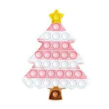 Grüner Weihnachtsbaum Push Bubble sensorisches Fidget Spielzeug, Stress Relief Knall-Spielzeug für Erwachsene und Kinder, Partydekoration und Geschenke für Weihnachten, Halloween, Entspannungsspielzeug für Jungen und Mädchen