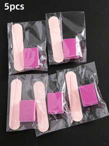 10pcs/Set Shiny Pink Dual-Sided Disposable Mini Nail Files, Suitable For Manicure Buffing And Polishing, Professional Nail Care Set - Multicolor - View 15