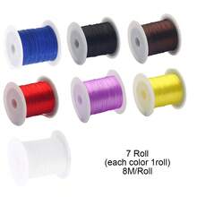 25Roll Elastic String For Bracelets Making,Sturdy Rainbow Elastic String Elastic Cord ,25 Color High Stretch Beading Elastic String For Jewelry Making, Necklaces And Jewelry Making - Crystal String Cord - View 12