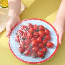 Tapas desechables para tazones, de PE, elásticas y con cierre elástico, muy translúcidas, para envolver sobras y preservar la frescura, artículos de cocina, accesorios de cocina, utensilios de cocina - Multicolor - Ver 6