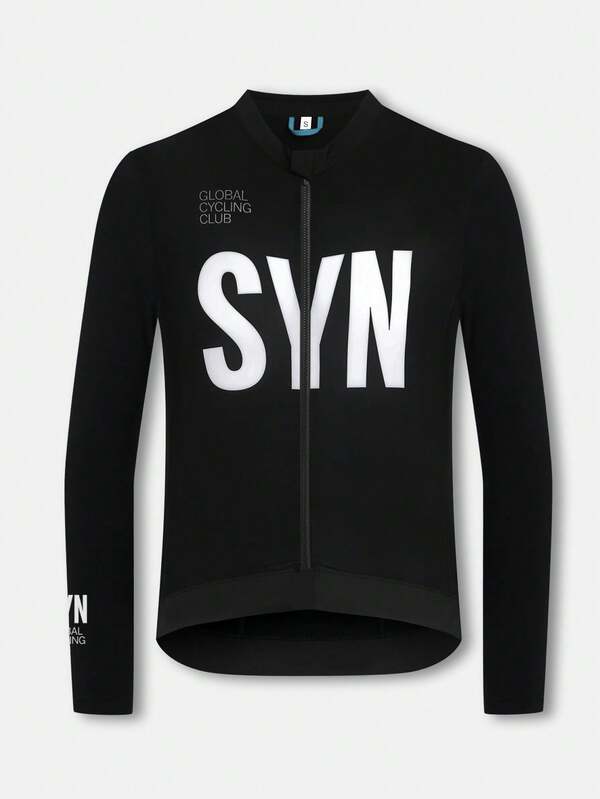 HISERWA (Dopasowany styl) Jednoczęściowa sportowa, unisexowa koszulka kolarska z długim rękawem Czarna koszulka kolarska z małym stójkowym kołnierzem Szybkoschnący materiał odprowadzający wilgoć Trzy tylne kieszenie Odblaskowe akcenty ozdobne Zapięcie na zamek błyskawiczny Lekka, szybkoschnąca mieszanka poliestru i spandexu Odpowiednia na każdą porę roku Idealna do uprawiania sportu, aktywności na świeżym powietrzu i jazdy na rowerze górskim