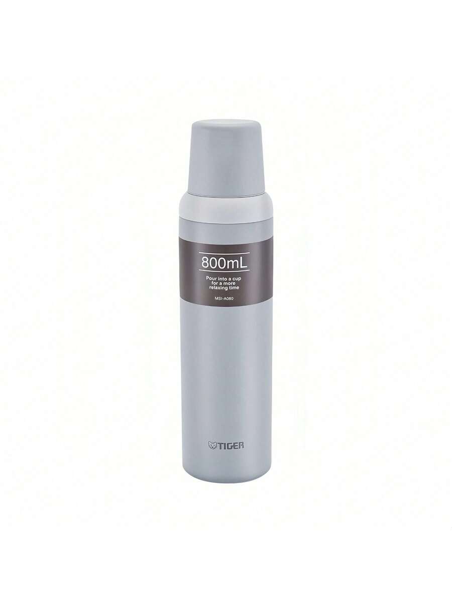 Tiger Taza térmica MSI-A080 340, 800 ml, diseño de vertido de 360°, apertura con una sola mano, compatible con portavasos de coche, apta para oficina y deportes, cierre hermético.