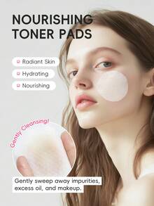 3pcs/Pack Leikou Japanese Sakura Day & Night Moisturizing & Repairing Facial Cotton Pads, 100ml/40pcs, Healthy Cleansing Makeup Remover Wipes, Portable Travel Pack, Plant Extract, Individual Packaging, Cleansing & Moisturizing, No Residue - 3PCS-lKYHPZ3 - View 5