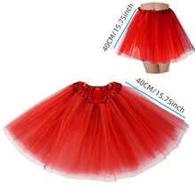 1pc Women's Versatile Tulle Skirt, Suitable For Daily Wear, Dance Performances, And Holiday Parties
