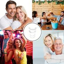 Perfect Fit Teeth Whitening Fake Tooth Cover Silicone Smile Veneers Teeth Upper Beauty Tool Reusable Cosmetic Teeth