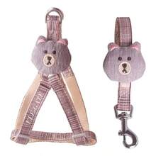 Correa Arnes Diseño Oso Resistente Broche Hebilla Metal - Gris - Ver 2