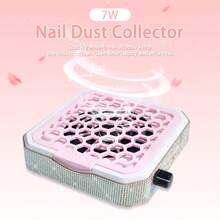 4000 U/min einstellbarer Nagel-Staubsauger mit 10 Filterpads, glänzender Nagel-Pailletten-Pulverkollektor, professionelles Nail Art Werkzeug für Acrylnägel, 4 Stile erhältlich - Weihnachts- und Valentinstags-Geschenk - Verschiedenfarbig - Übersicht 2