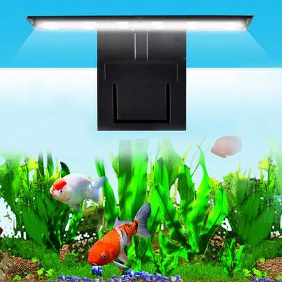 Đèn bể cá kẹp màu RGB, Đèn hồ cá, Đèn bể cá trồng cây toàn phổ, Đèn LED hồ cá độ sáng cao USB, Phổ màu trắng và xanh lam cho cây thủy sinh, Thích hợp cho bể cá tròn và vuông