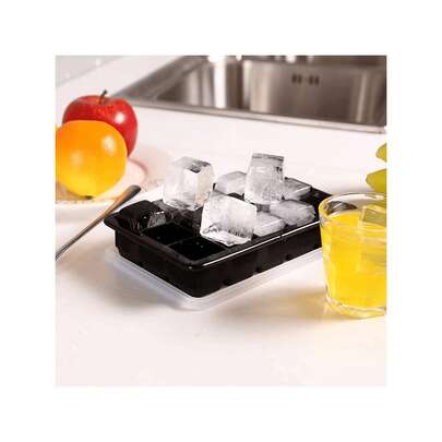 Khay làm đá bằng silicon đen, 6/8/15/160 ô - Dễ lấy đá ra, thích hợp cho tủ lạnh gia đình và làm đá.