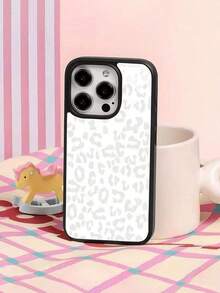 White Leopard Print Design Elemt-Design Phone Case, Suitable For Models 16, 15, 14 Pro Max, 13, 12, 11, XR, XS Plus Phone Cases, Made Of TPU Silicone Material, Providing Shock And Drop Protection, With Drop Protection Function, And Has A Very Good Hand Feel.It Is The Most Suitable Gift For Family, Frids, And Loved Ones..Holiday Phone Accessories.Pink Christmas 17 Pro Max Case Family Cover 17 Pro Max An Excellent Gift For Friends Girlfriend Or Boyfriend Fundas Cheap Gifts For Women Y2k Phone Case Anime Mobile Phone Case Phone Cases Cute Phone Cases Bear Phone Case New Year Mobile Phone Case - 黑色 CZ333 - 查看 4