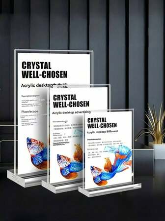 6 st 12 st akrylmenykort, restaurangmenykort för recept, transparenta akrylmönster för bröllopsbord, lämpliga. Produktfunktionsbeskrivning för kommersiell reklamdisplay, prislapp för köpcentret, bordsnummerdisplay, fotoskyltställ