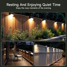 LOVEWE Solar Outdoor Step Lights (16-Pack) - Warm Light, Black Housing & Milky Shade | Holiday Stairway Lighting Decor Gift - Black - View 7