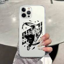 C-Chainsaw-ManS Denji MAKIMA Transparente Hülle kompatibel mit  11 12 13 14 15 16 17 Air Pro Max Plus Mini Stoßfeste Hülle, Hülle kompatibel mit  17 pro max Hülle,  17 pro Hülle,  17 Hülle,  16 pro max Hülle - Z5 - Übersicht 12