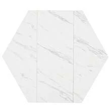Modern Hexagonal Marble Dining Table, Black Metal Branch Base, Simple Aesthetic Coffee Table, Suitable For Dining Rooms And Living Rooms - Gold - View 5