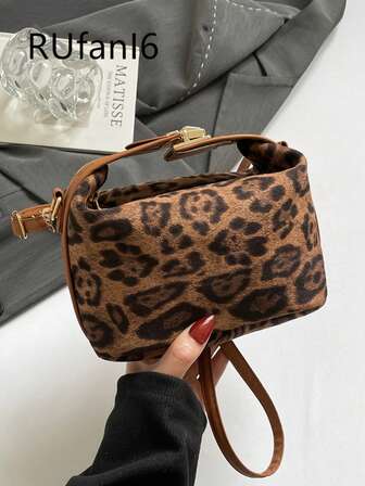 时尚豹纹休闲女式单肩包，多功能手机袋/斜挎包，豹纹猎豹包，豹纹强势回归