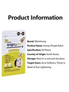 Olive Young Care Plus 1pc Acne Patch, Invisible Acne Patch, Hydrocolloid Acne Patch, Korean Formula, Effectively Covers Acne, Pimples And Blemishes, Suitable For Problem Skin And Face, Waterproof And Sweat-Resistant, Also Covers Acne Scars, Emergency Acne Patch - 84 Count - View 9