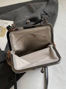 Nuevo estilo de otoño/invierno Bolso de mano de estilo retro con estampado de leopardo y peluche, bolso de hombro desmontable para mujer, con una billetera con botón. Bolso bandolera pequeño. - Multicolor - Ver 11