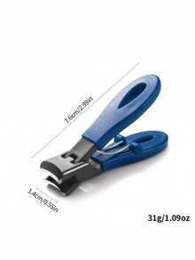 Modern Stainless Steel Toenail Clipper, 25° Angled Blades - Splash Resistant Design For Thick/Ingrown Nails, Ergonomic Non-Slip Handle, Black And Green (Holiday Green Handle) - Foot Care Tool