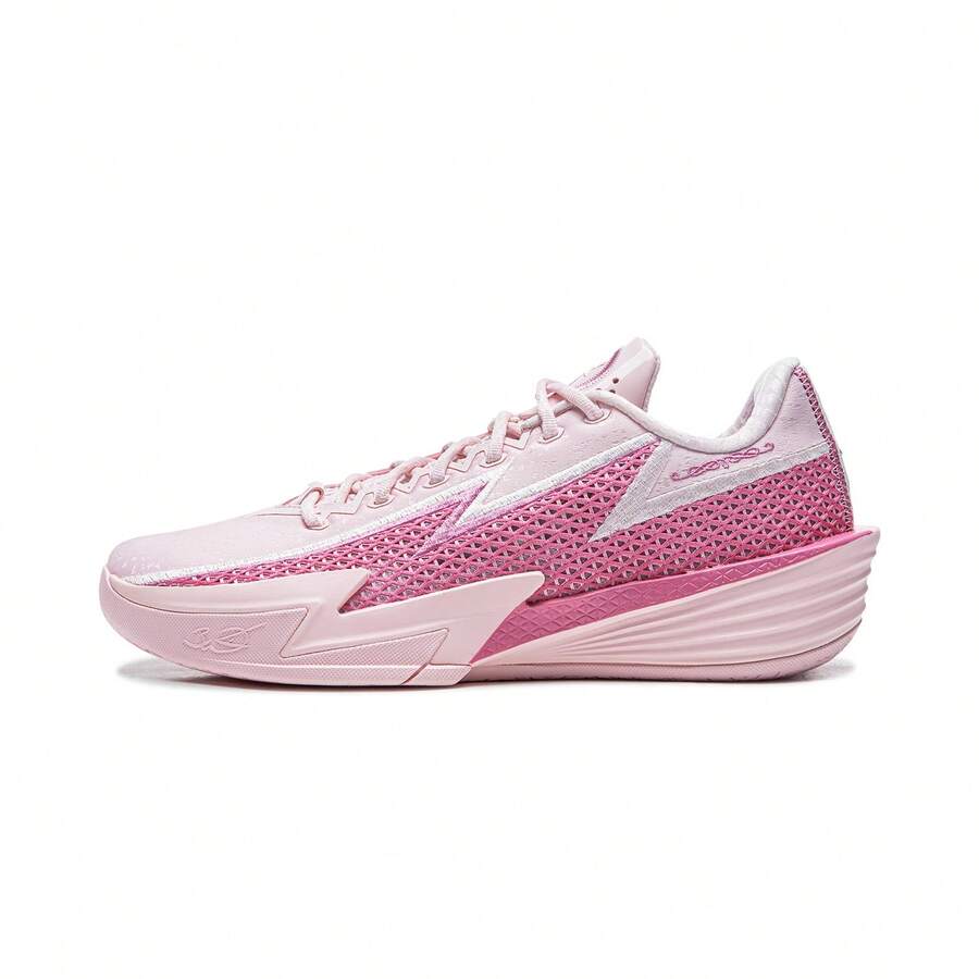 Li-Ning Wade Lightning 2 Men's Basketball Shoes, Wear-Resistant & Breathable, Professional Sports Shoes, ABPV013, Authentic Official Store - Pink - View 1