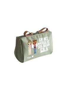 Portable Makeup Bag Large Capacity Double Zipper Cosmetic Organizer Pouch | For Bride & Mother With Custom Patterns & Letters,Cosmetic Storage, Toiletry Bag, Wedding Essentials| Wedding Gift For Bridesmaids, Mother Of The Bride, Valentines Day | Travel Toiletry Bag For Women | Multi-Compartment Design For Daily Use, Outdoor, Travel, Honeymoon | Ramadan Eid Gift, New Year Gift For Her, Birthday Present | Bridal Shower Gift, Gift For Women - Multicolor - View 13