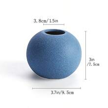 5 piezas Jarrón de cerámica para decoración del hogar - Jarrón para sala de estar, cocina, estilo rústico moderno, centro de mesa, decoración para dormitorio, oficina, baño, mesa de comedor, mesa de café