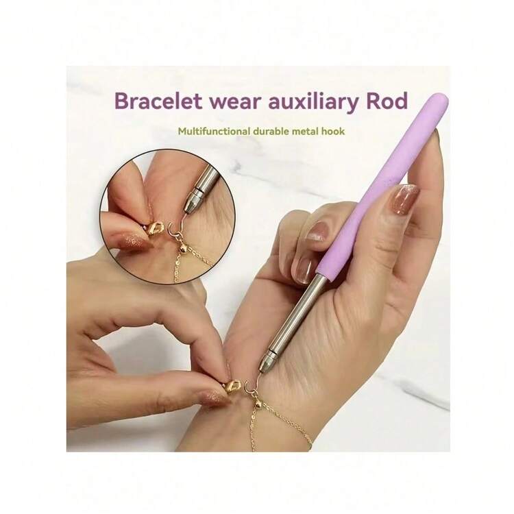 1pc Bracelet Helper – Portable Adjustable Bracelet Clasp Helper, Easy-To-Use Jewelry Wearing Aid | Fits Bracelets, Necklaces & Zipper Adjustment, Ideal For Daily Jewelry Use, Great For Personal Use & Gifting | SHEIN USA