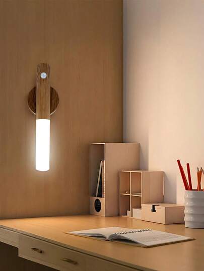 1pc Rechargeable Motion Sensor Wand Light, Magnetic, Can Be Placed On Bureau Or Stuck Wall, Temperatures, LED ative Lamp Entryway, Bedside, Desk, Wardrobe, Living Room, Bedroom, Staircase, Indoor Lighting, Home view 8