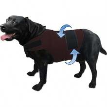 Dog Anxiety Jacket, Skin-Friendly Calming Shirt For Dogs - Dog Vest For Thunder, Fireworks And Separation - Keep Pet Calm Without Medicine & Training, Anti Anxiety Coat For Dogs (Dark Grey, XL)Christmas - 深棕色 - 查看 1