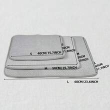 1 Piece Microfiber Dish Drying Mat, 24x17 Inch Absorbent Dish Rack Pad Kitchen Countertop Drying Mat For Sink Drainer(3 Size)L - Light Grey - View 2