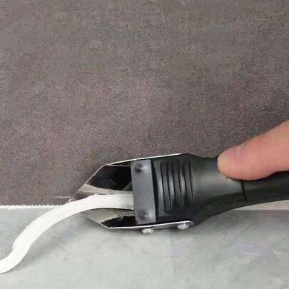 1PCS 20CM 30CM Stainless Steel Head Plastic Handle Multi Purpose Cleaning Scraper Tool For Kitchen Bathroom Floor Gap Caulking Glass Seam Sealing Home Improvement Cleaning Tools Durable Heavy Duty Rustproof Easy Grip Space Saving Home Office Car Use