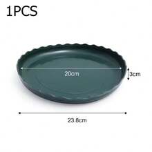 3/1pc Plastic Plant Pot Tray, Round Flowerpot Saucers Base Stand, Reusable Water Drip Tray For Indoor Outdoor Gardening Supplies - Multicolor - View 10