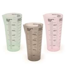 1pc Milk Tea Measuring Cup Tool, Milk Scale Cup With Handle, Plastic Measuring Cup - White - View 2