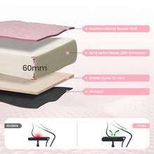 Home Office Chair, Desk Chair, Height-Adjustable Vanity Chair, Swivel Chair Made Of Sherpa Leather, Thickened Cushion (Up To 150kg) For Study, Bedroom, Pink - 粉色 - 查看 3