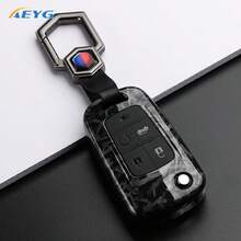 Carbon Fiber Texture ABS Car Key Shell, Compatible With Opel Astra, Mokka And Buick Cruze, Aveo, Malibu, Trax, Sail Key Accessories - Chevrolet a - View 14