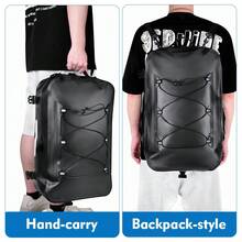 NEWBOLER 74升大容量自行车包，三合一防水骑行包，自行车后架包，旅行自行车行李包