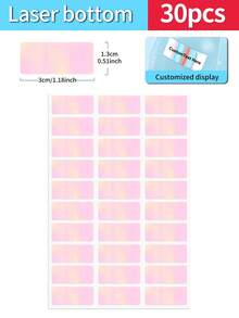 定制透明姓名标签 - 可定制文字姓名标签，防水，个性化PET材质，多种包装选择，30/60/120/240/360度，480套/包，适用于文件整理、编号、学校和办公用品、水瓶、午餐盒、托儿所、幼儿园和学校用品。防水贴纸标签，可定制防水自粘标签，适用于初中生、高中生、大学新生、大一新生、大二学生。