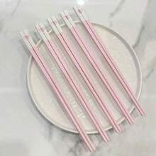 5双/10双粉色心形筷子，浪漫爱情设计餐具，9.45英寸，可放入洗碗机清洗，情人节、结婚纪念日的完美礼物 - 彩色 - 查看 5