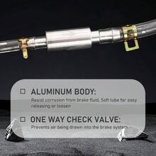 Brake Bleeder Hose, One Way Check Tube Bleeding Kit Car Motorcyle Clutch, Brake Bleeder Check Hydraulic System Bleeding With 2 Screw Caps And 2 Spring Clamps 3 Set - initial - View 5