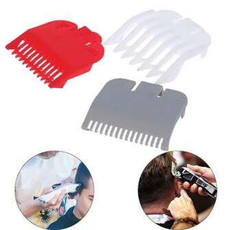 3pcs/Set 1.5mm/3mm/4.5mm Hair Clipper Replacement Sheath Limit Comb Accessory Guide Professional Suitable For Wahl Trimmers