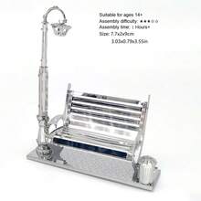 Quebra-cabeça Metálico 3D, Modelo de Montagem DIY, Quebra-cabeça de Fivela de Aço Inoxidável, Modelo de Arquitetura, Sem Necessidade de Cola, Presente de Aniversário, Decoração, Marco