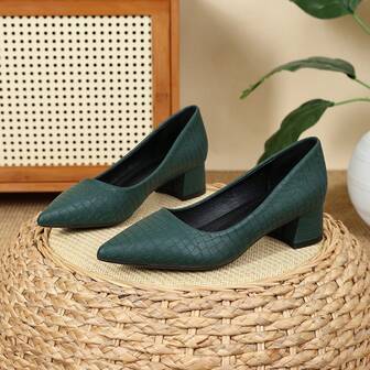 女士时尚尖头低帮鞋，复古通勤商务休闲户外休闲高端平底鞋