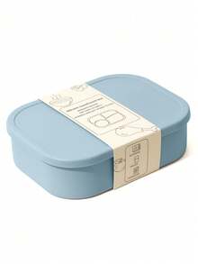 1pc Personalized Customization Name Children Silicone Food Storage Box Custom Kids Tableware Portable Four-Compartment Dinner Plate, Back To School - Multicolor - View 15