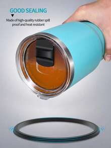 أغطية أكواب الماء لأكواب القهوة والمبردات 20 أونصة و30 أونصة، أغطية زجاجات المياه العازلة للحرارة - متعدد الألوان - مشاهدة 6