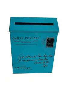 复古别墅镇镀锌铁邮箱信箱邮筒报纸杂志架箱捕手护栏花园门装饰，庭院门邮箱装饰